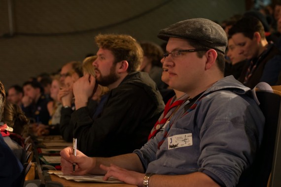 Die Jury des Finales bei der Arbeit